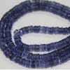 Natural Iolite Smooth Tyre Beads Strand Length 17 Inches and Size 4.5mm approx.